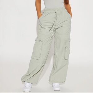 Nylon Jogger Pants - Sage NWT